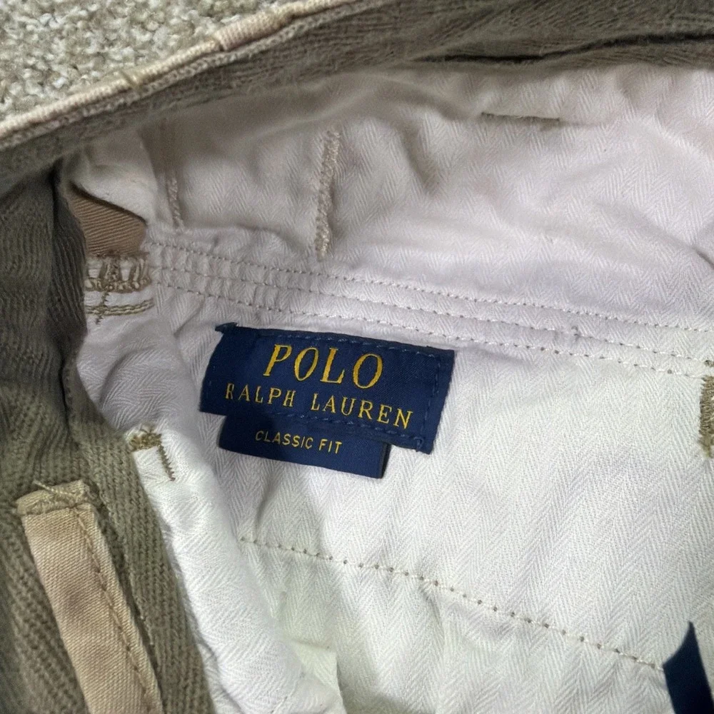 Polo Ralph Lauren Military Cargo Shorts Drill Utility Size 32 Waist /10'